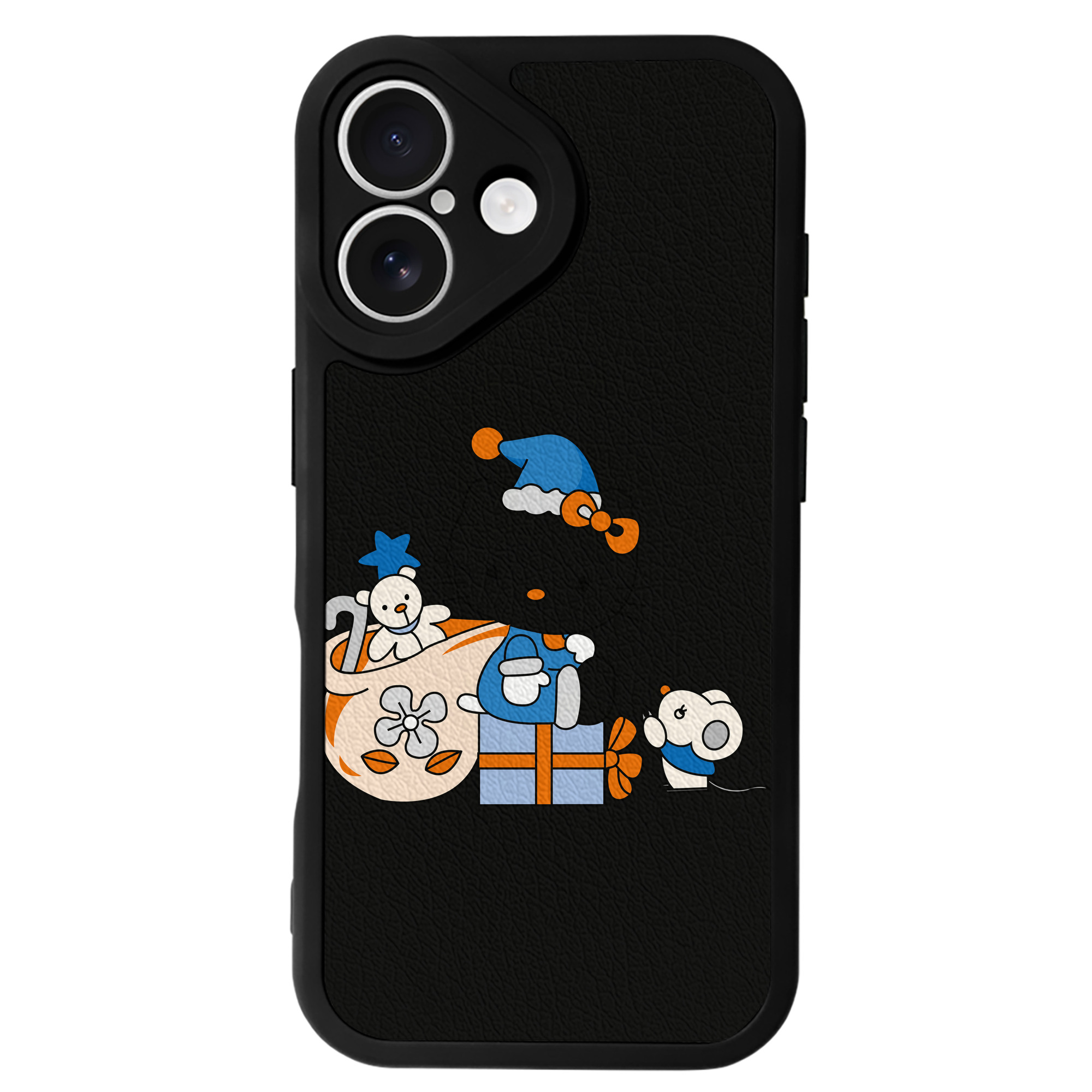 （画像用） Hello Kitty ハローキティ 【iPhone 16シリーズ対応】シリコンスマホケース（レザー調） 材質：シリコン